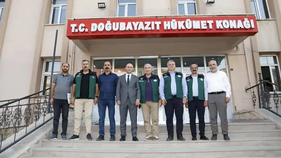 DSİ 8. Bölge Müdürlüğü Heyeti, Doğubeyazıt Kaymakamı Murat Ekinci'yi Ziyaret Etti