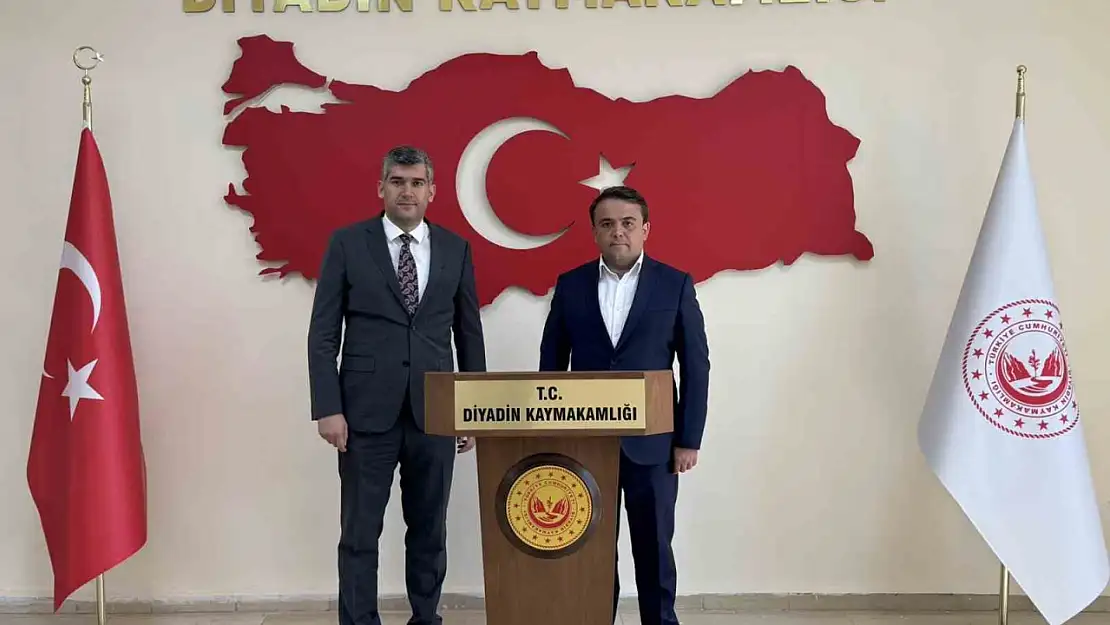 Eleşkirt Kaymakamı Saygılı'dan Kaymakam Korkusuz'a nezaket ziyareti