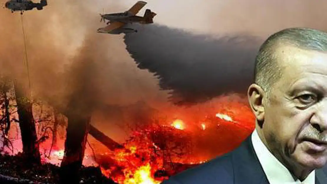 Erdoğan, yangınla savaşta 27 uçak ve 105 helikopterle güçlü filo açıkladı