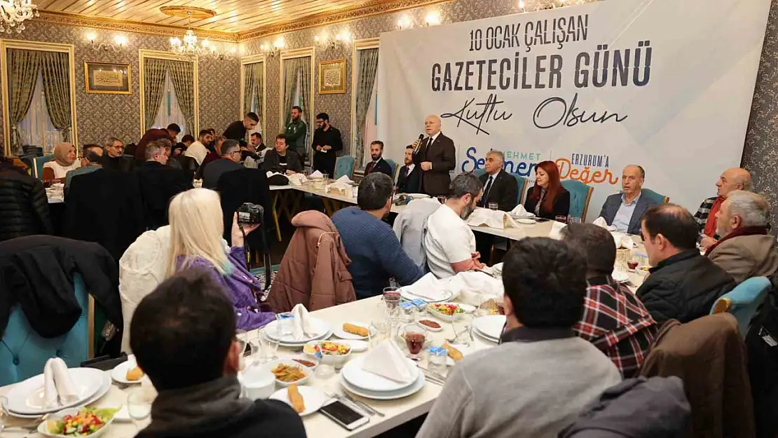 Erzurum Belediye Başkanı Sekmen'den,  gazetecilerle anlamlı buluşma