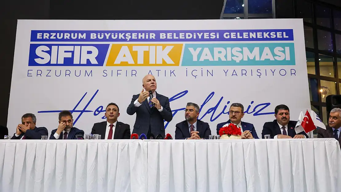 Erzurum Büyükşehir Belediyesi, Geleneksel Sıfır Atık Yarışması Ödül Töreni'nde Çevreye Duyarlı Bireyleri ve Kurumları Ödüllendirdi
