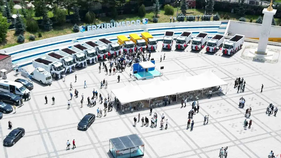 Erzurum Büyükşehir Belediyesi'nden yeni araç filosu: Kaliteli hizmet için güçlü adım atıldı!