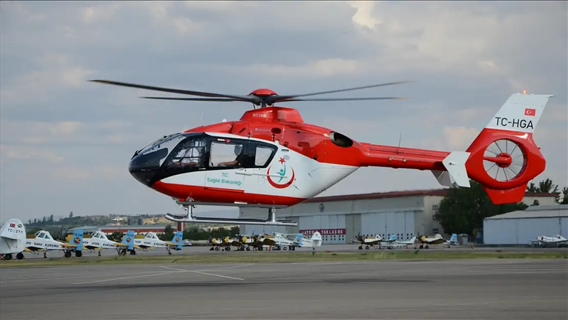 Erzurum'da ambulans helikopter 426 vakaya müdahale etti