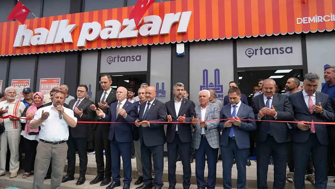 Erzurum'da Beşinci Halk Pazarı Hizmete Girdi