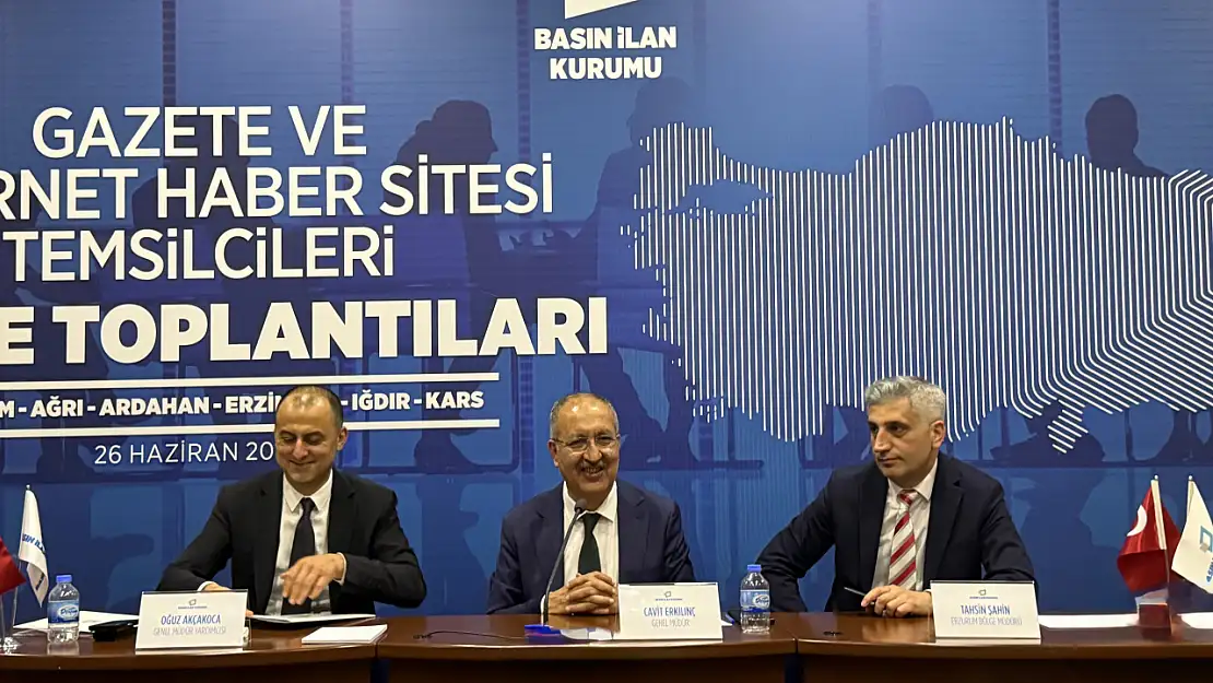 Erzurum'da BİK bölge toplantısı yapıldı Ağrı'dan gazeteciler de katıldı