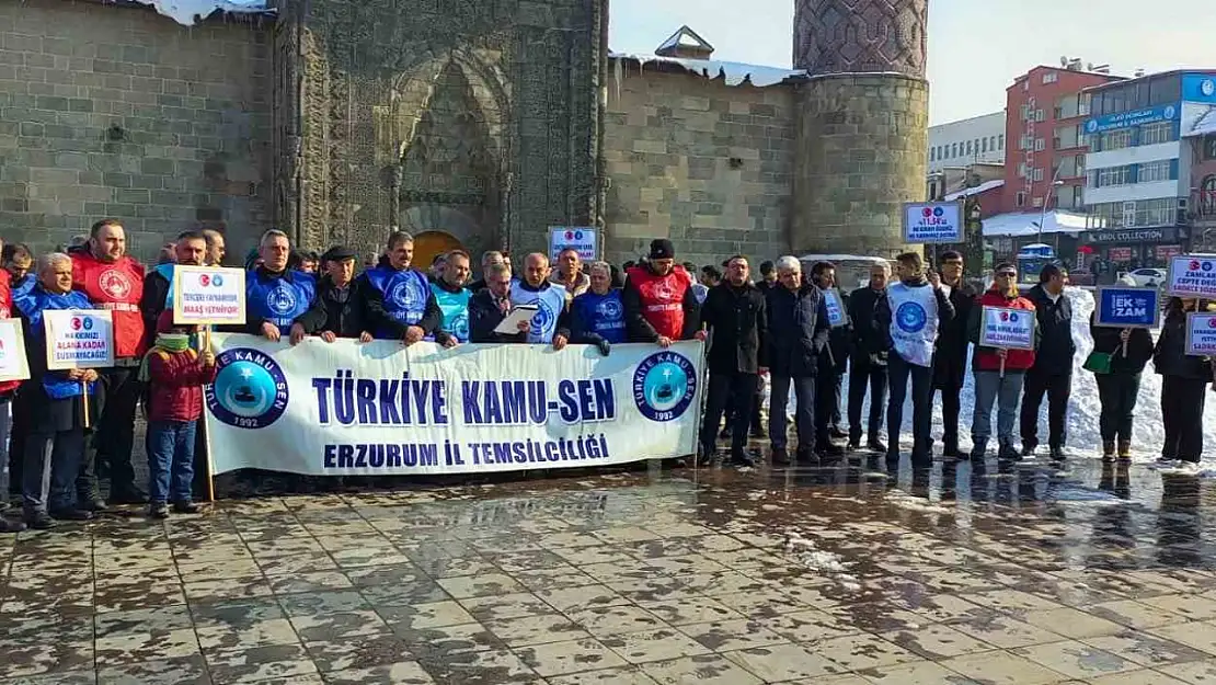 Erzurum'da memur ve emekliler için adil zam talebi