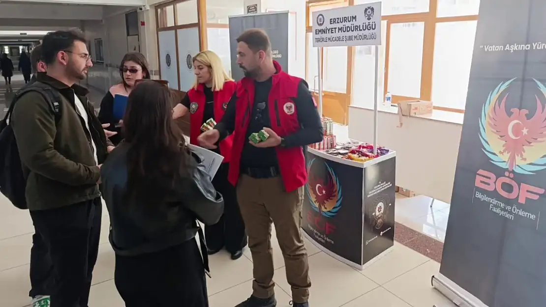 Erzurum'da Öğrencilere Terör Örgütlerine Karşı Bilinçlendirme Eğitimi