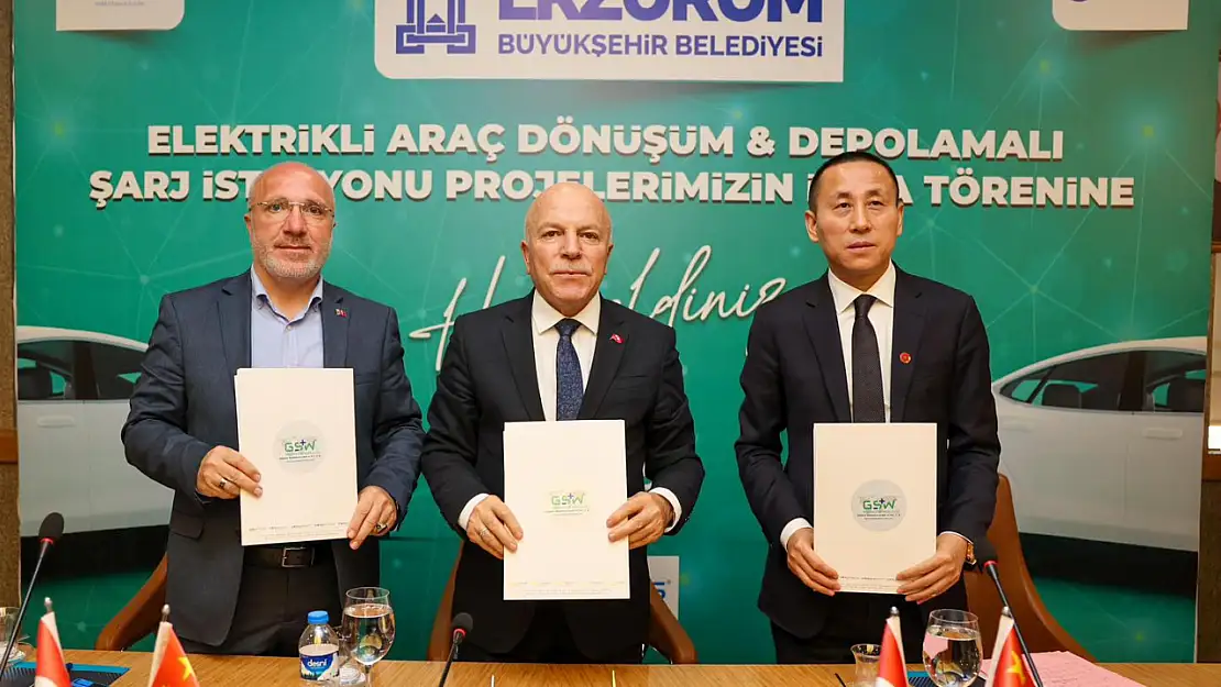 Erzurum'da Temiz Enerji Hamlesi: Elektrikli Araç ve Enerji Depolamalı Şarj İstasyonları İçin Uluslararası İş Birliği