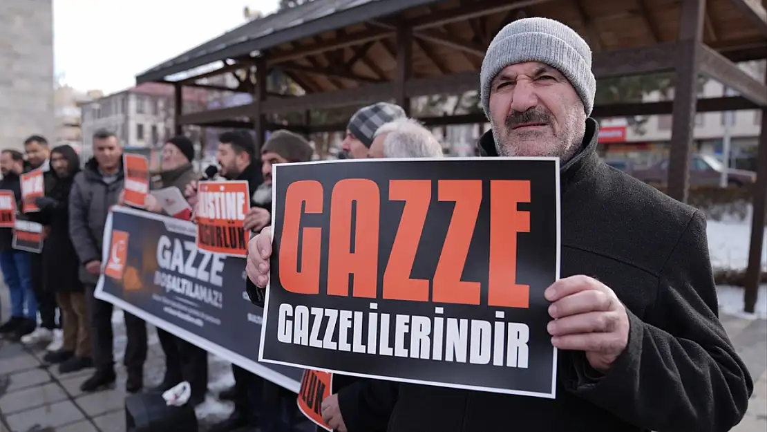 Erzurum'da Trump'ın Gazze planına tepki