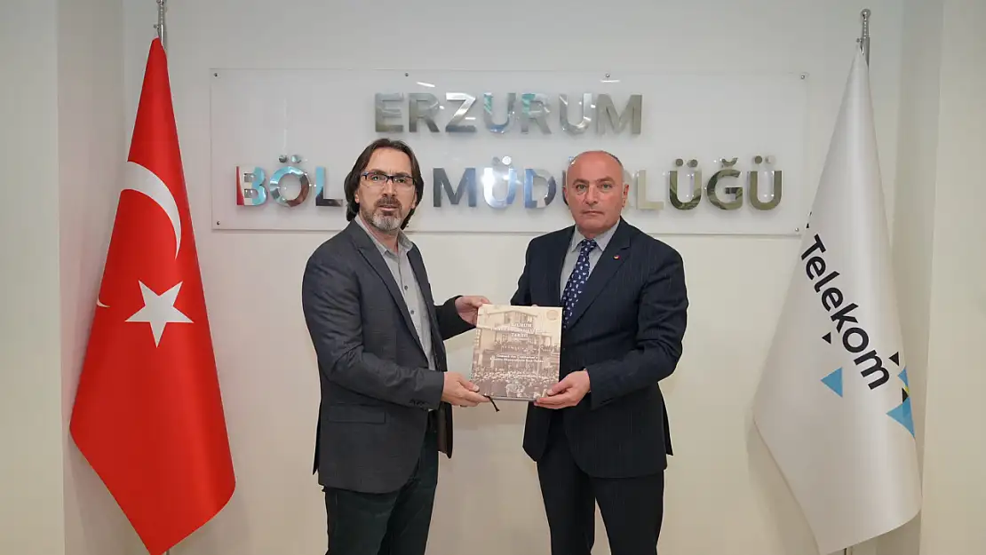 Erzurum'da Türk Telekom Müdürü Yazıcı'ya hayırlı olsun ziyareti ve dijital altyapı vurgusu