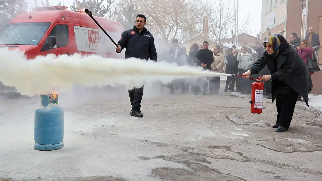 Erzurum'da yangın konulu eğitim programı düzenlendi