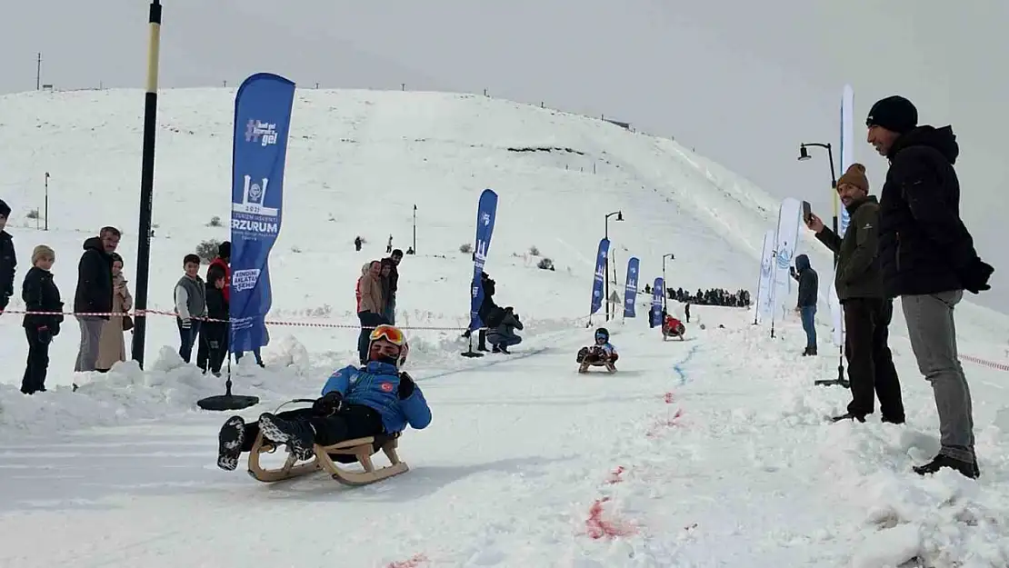 Erzurum'da yöresel lezzetler ve kış oyunları bir arada