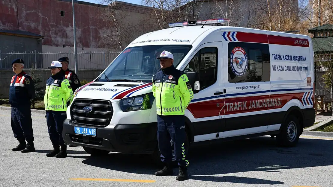 Erzurum İl Jandarma Komutanlığı Trafik Denetimlerinde Önemli Veriler Açıkladı