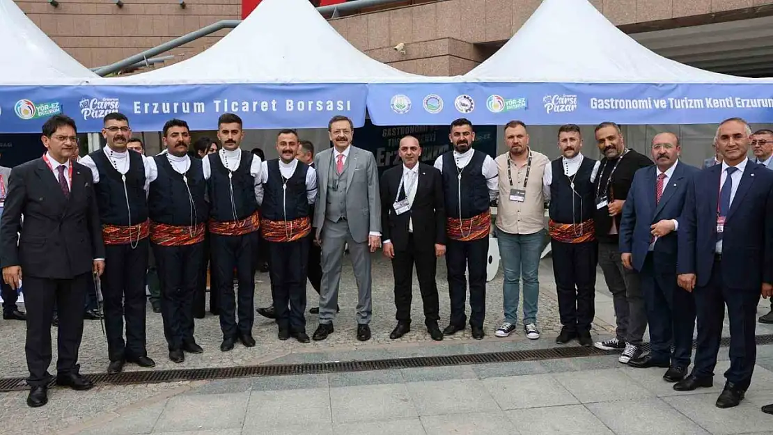 Erzurum Ticaret Borsası, TOBB Genel Kurulu'nda yöresel lezzetlerle dikkat çekti
