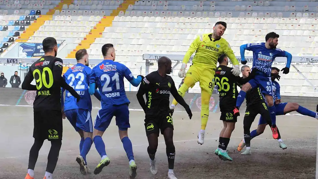 Erzurumspor - Iğdır FK maçı berabere bitti