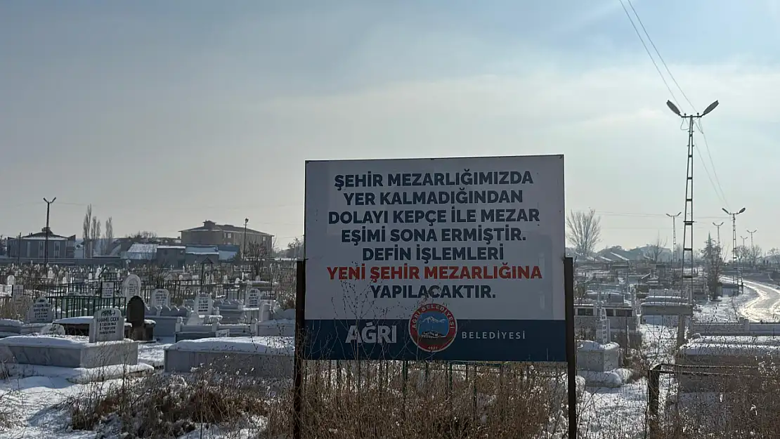 Ağrı eski şehir mezarlığı tamamen doldu