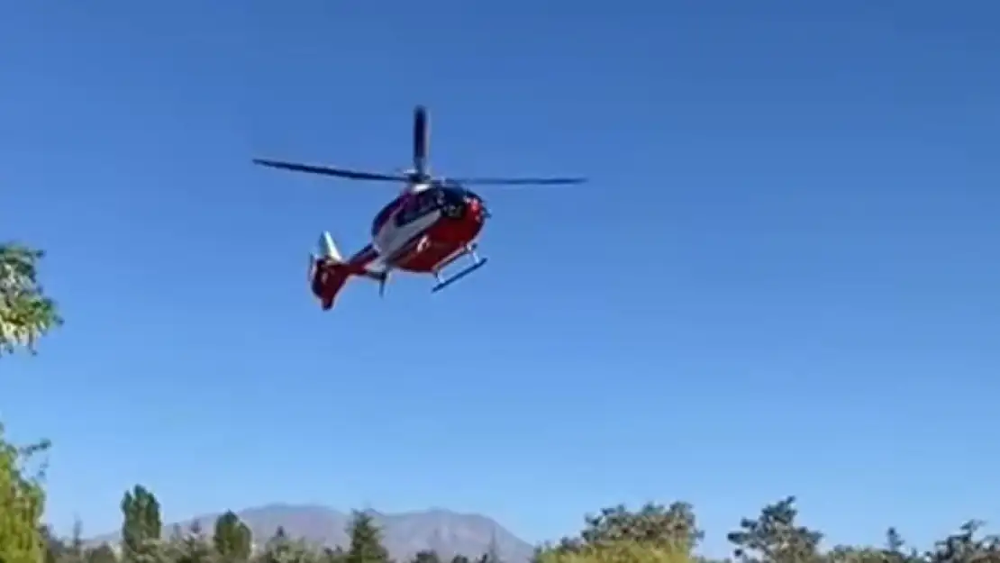 Gebe hasta helikopter ambulansla Hakkari'den Van'a sevk edildi!