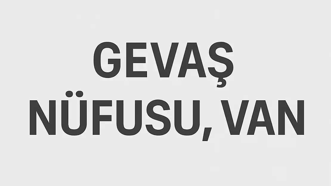 Gevaş İlçesi Nüfusu Van  ve Mahalle Bazlı Demografik Yapı