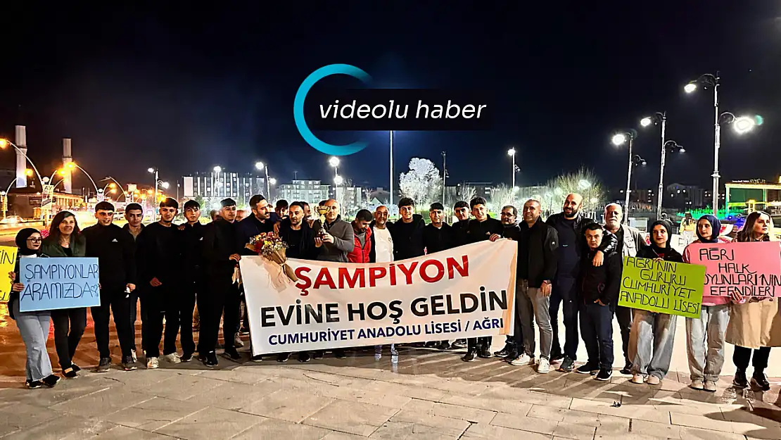 Halk oyunlarında Türkiye şampiyonluğu Ağrı'ya geldi: Gençler coşkuyla karşılandı