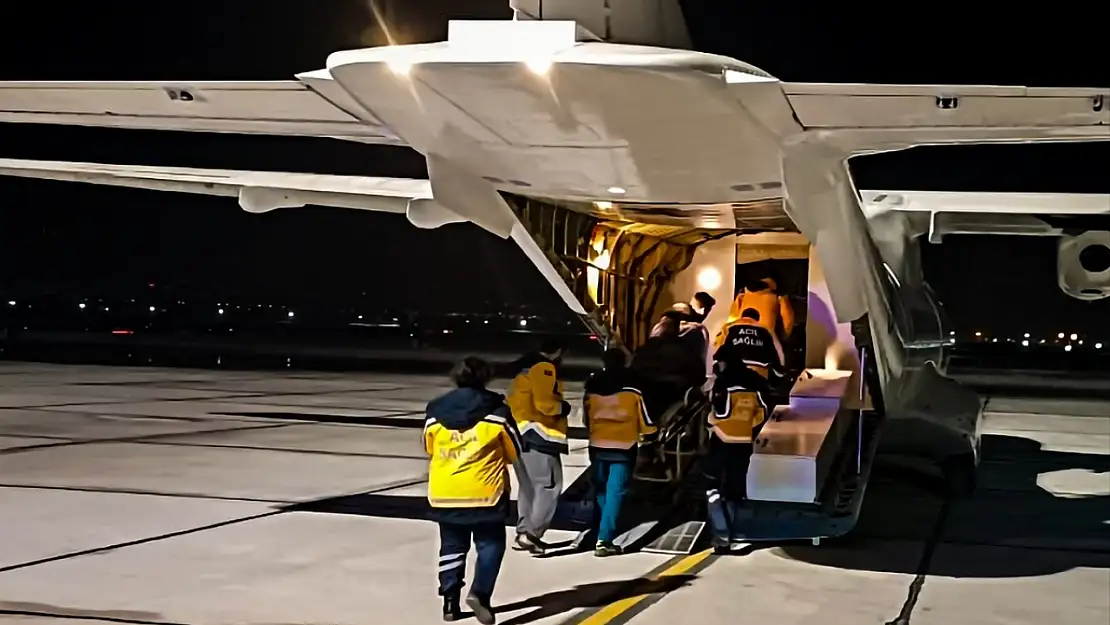 Hava Kuvvetleri'ne ait ambulans uçak, kalp hastasını Erzurum'dan Ankara'ya nakletti