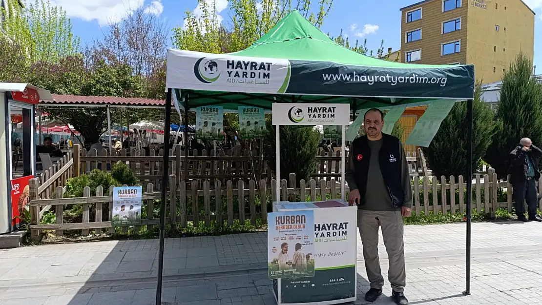 Hayrat Yardım Ağrı Temsilciliği kurban bağışlarını kabul etmeye başladı