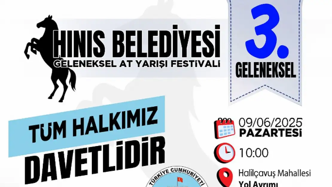 Hınıs'ta Geleneksel At Yarışı Festivali Coşkuyla Başlıyor!