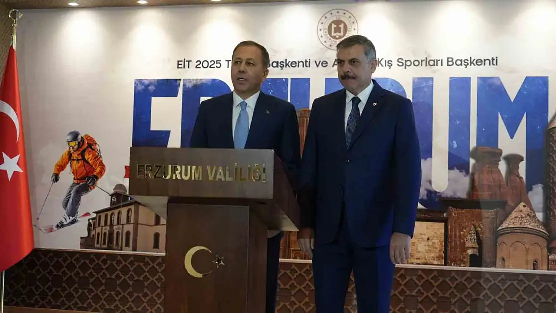 İçişleri Bakanı Yerlikaya Erzurum'da Stratejik İstişare Toplantısını Gerçekleştirdi