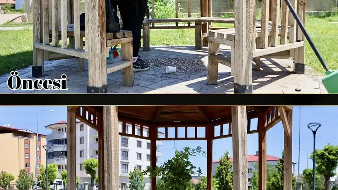Iğdır'da park temizliği ve düzenlemesiyle yeşil alanlar güzelleşiyor
