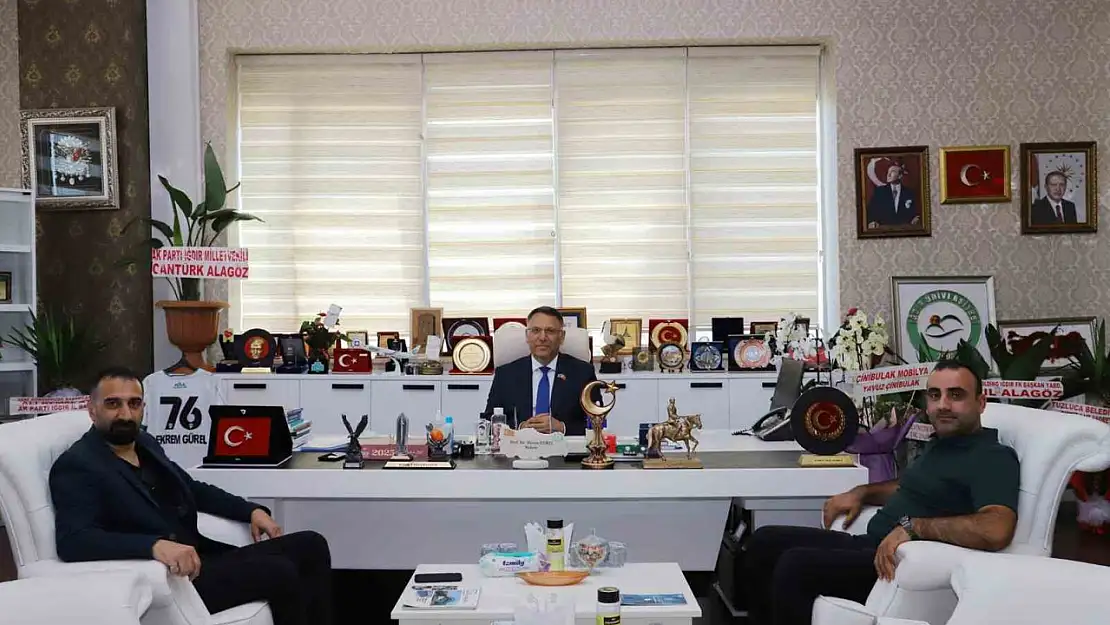 İHA, Rektör Gürel'i Kutlama Ziyareti Gerçekleştirdi