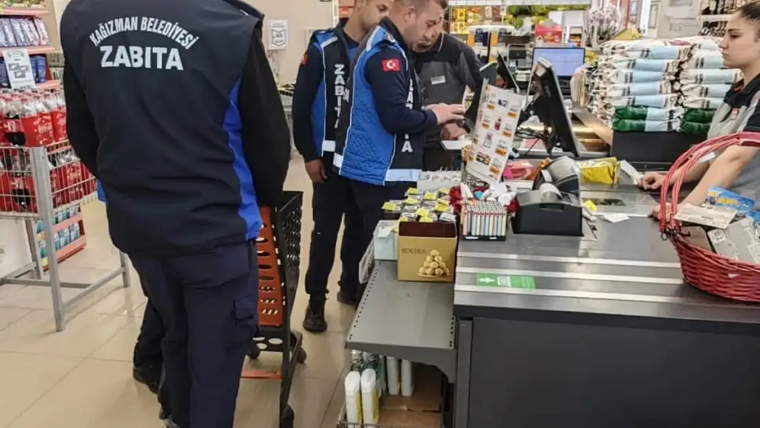 Kağızman Belediyesi'nden Market ve İş Yerlerine Fiyat ve Son Kullanma Tarihi Denetimi