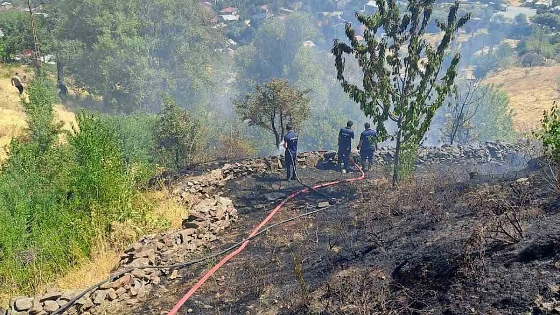 Kale Bağları'nda Yangın Paniği Yaratıyor