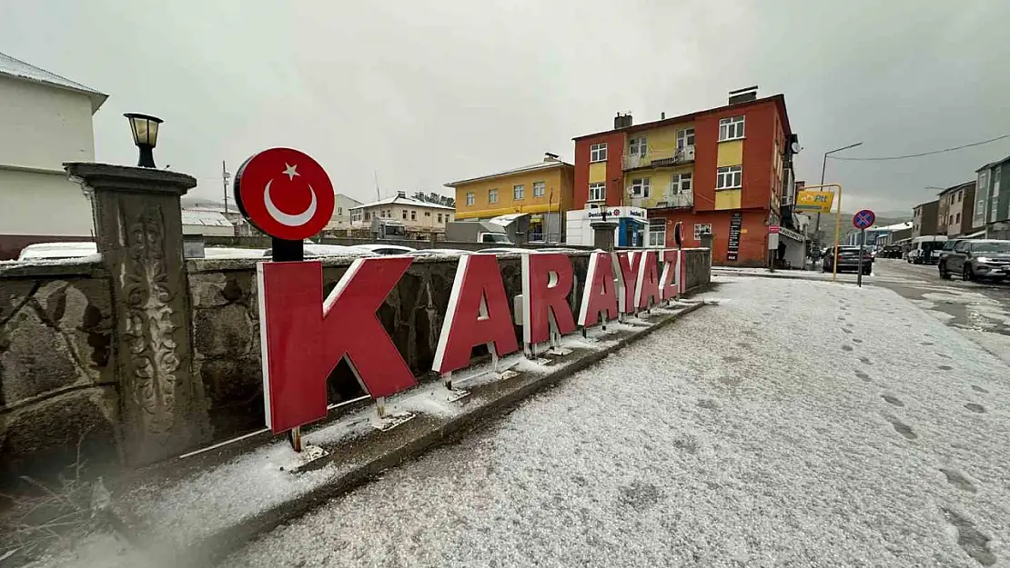 Karayazı'da Şiddetli Dolu Yağışı Hayatı Olumsuz Etkiledi