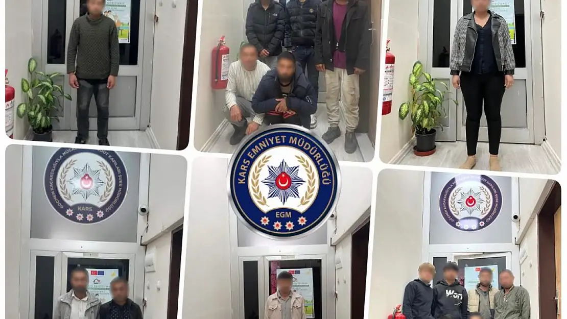 Kars'ta göçmen kaçakçılığına karşı operasyonlarda 340 yabancı sorgulandı