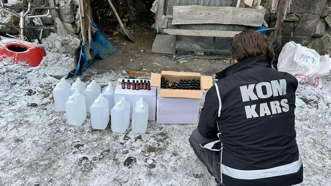 Kars'ta yılbaşı öncesi sahte içki operasyonu