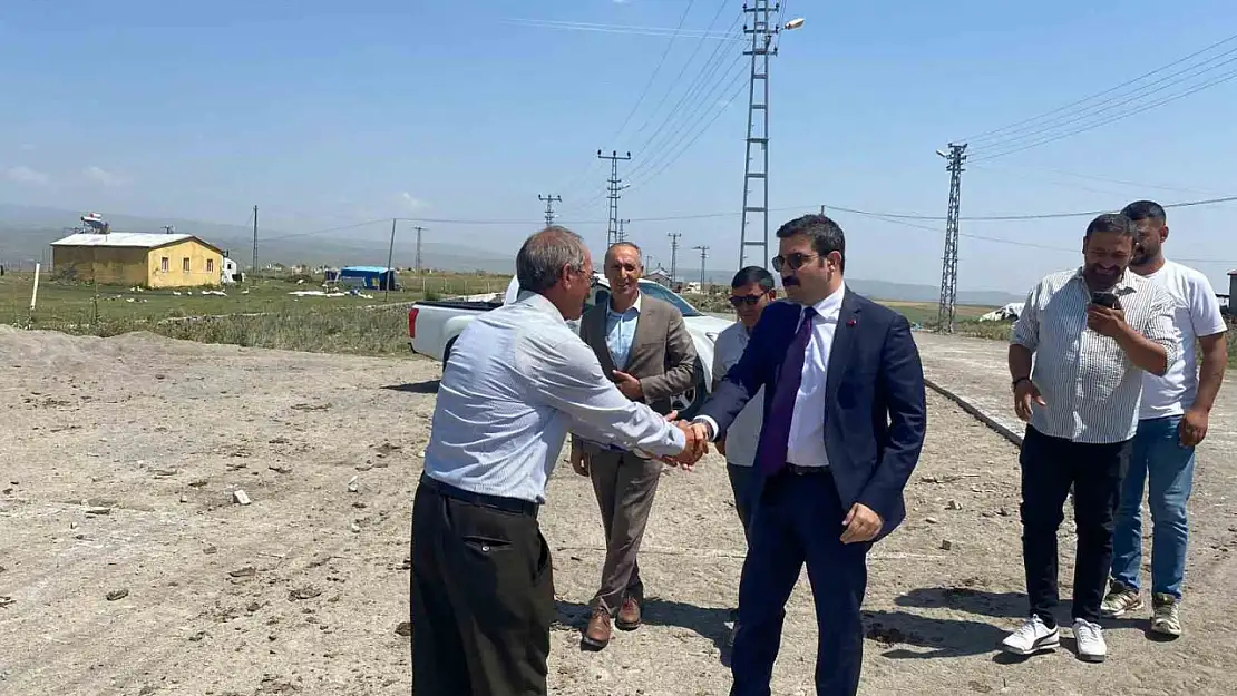 Kaymakam Akköz, KÖYDES Projesi Kapsamındaki Çalışmaları Yerinde Değerlendirdi