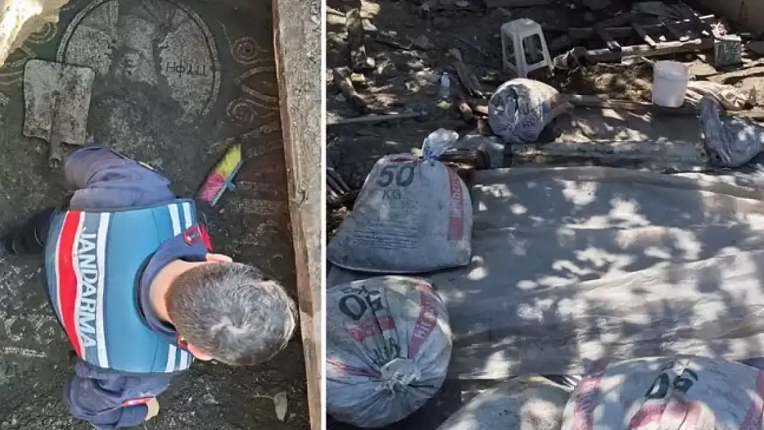 Kazdılar, 2 Bin Yılık Mozaik Buldular, İtalyanlara Satacaklardı Yakalandılar