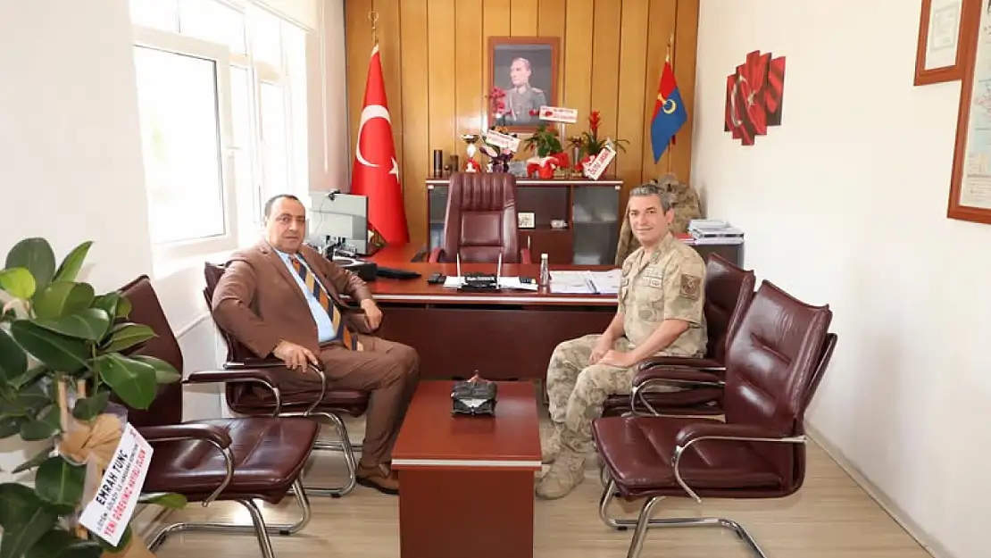 Kınalı'dan Yeni Jandarma Komutanı Özdemir'e Hayırlı Olsun Ziyareti
