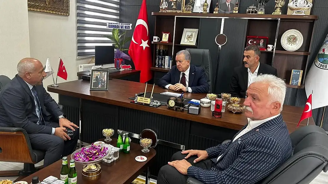 MHP İl Başkanı Osman Yüce'den Sadir Durmaz'a Hoş Geldin Ziyareti