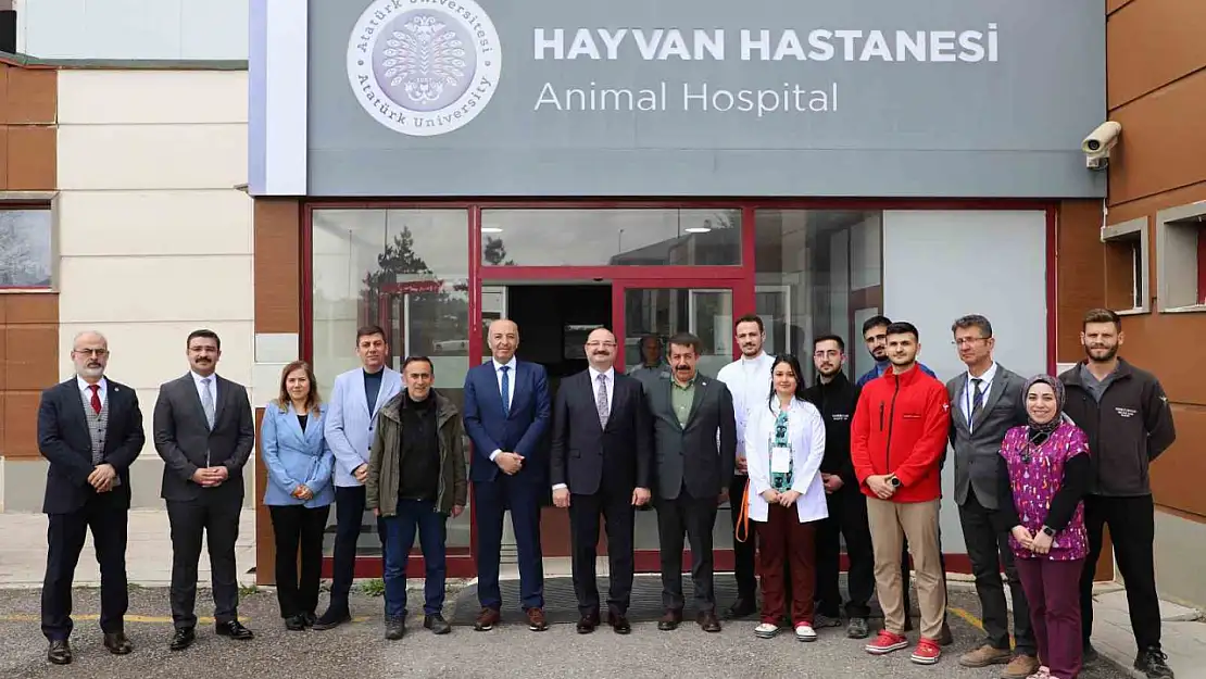 Milletvekili Fırat'tan Atatürk Üniversitesi hayvan hastanesine ziyaret