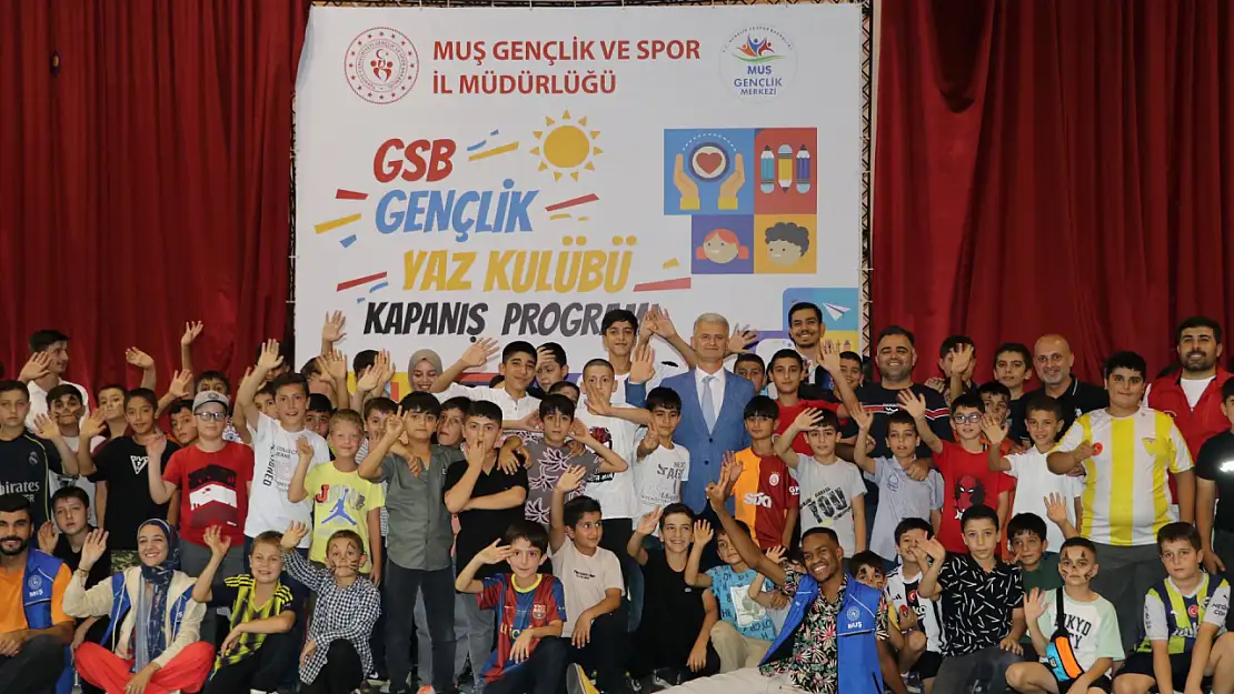 Muş Gençlik Merkezi'nde GSB Gençlik Yaz Kulübü Kapanış Şenliği Coşkuyla Gerçekleşti