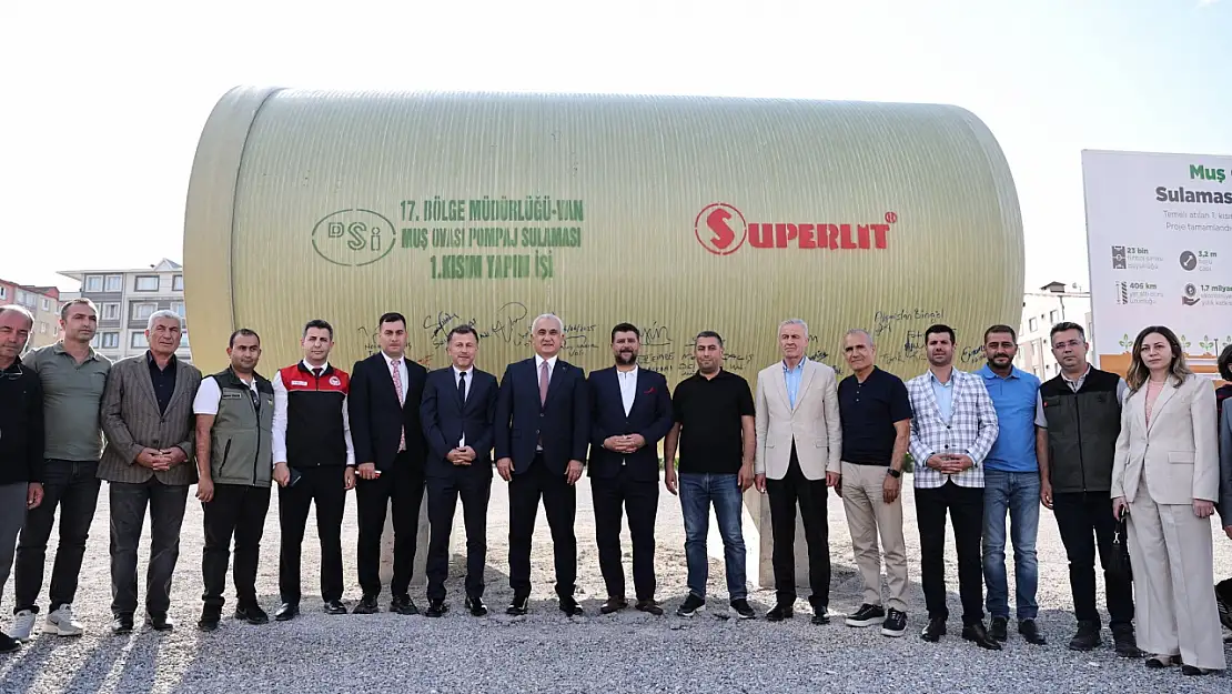 Muş Ovası Sulama Projesi ile 168 bin dekar tarım arazisi sulanacak
