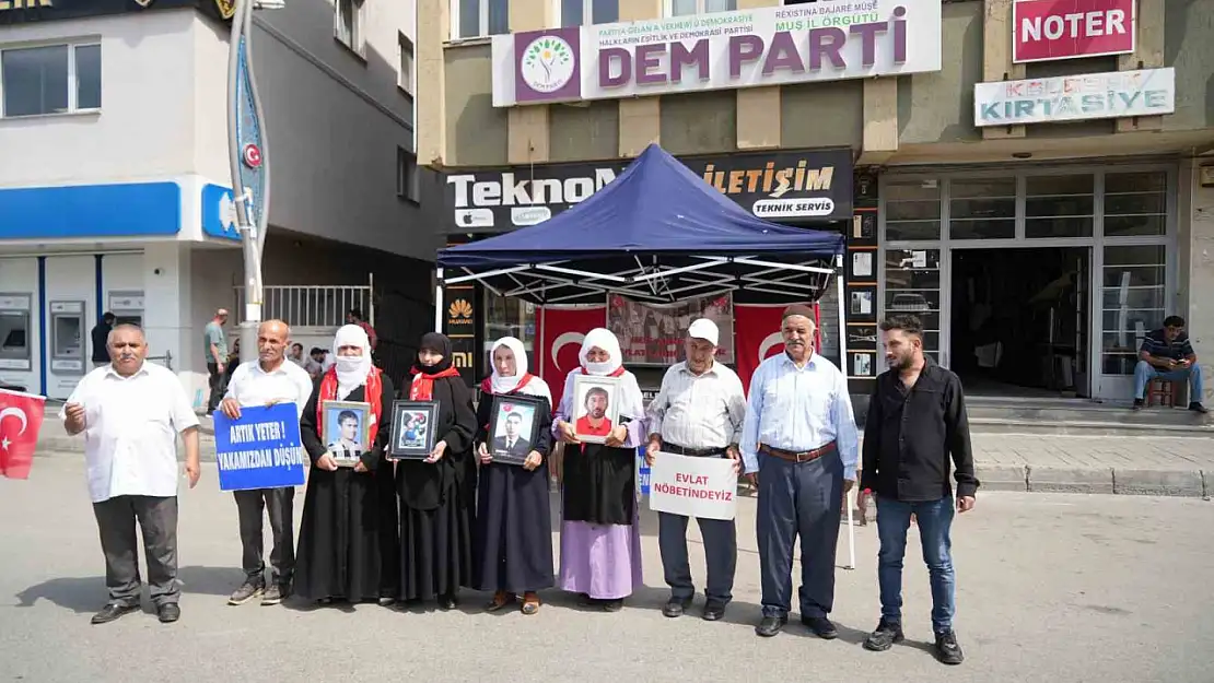Muş'ta aileler, çocukları için her çarşamba eylemde: Evlat nöbetindeyiz!