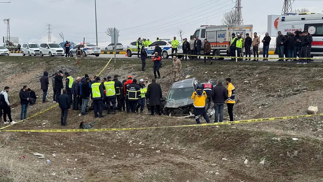 Muş'ta otomobil şarampole yuvarlandı: 1 ölü