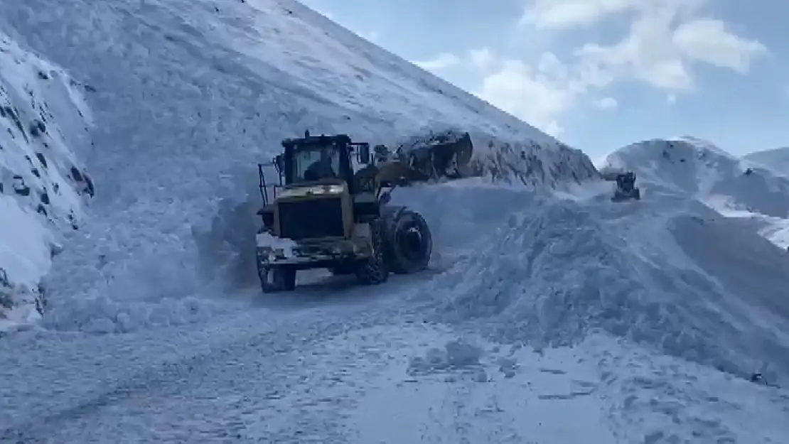 Muş'ta yol açma çalışması sırasında çığ düştü