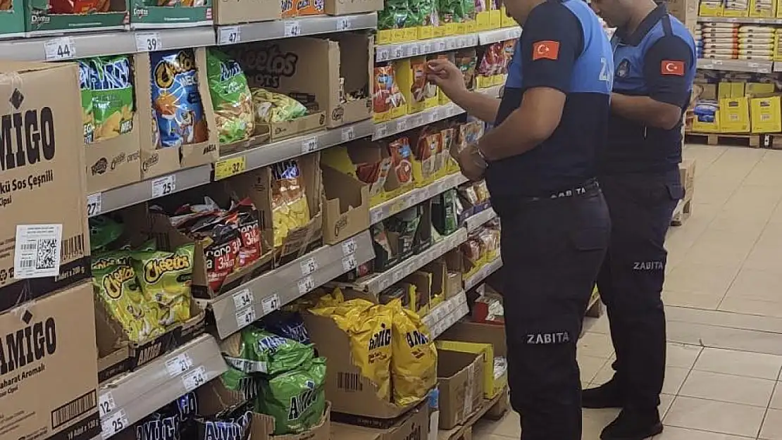 Muş'ta Zabıta Ekipleri Zincir Marketlere Denetim Uyguladı