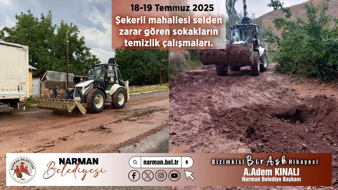 Narman Belediyesi Kırsal Yol Çalışmalarına Hız Kesmeden Devam Ediyor