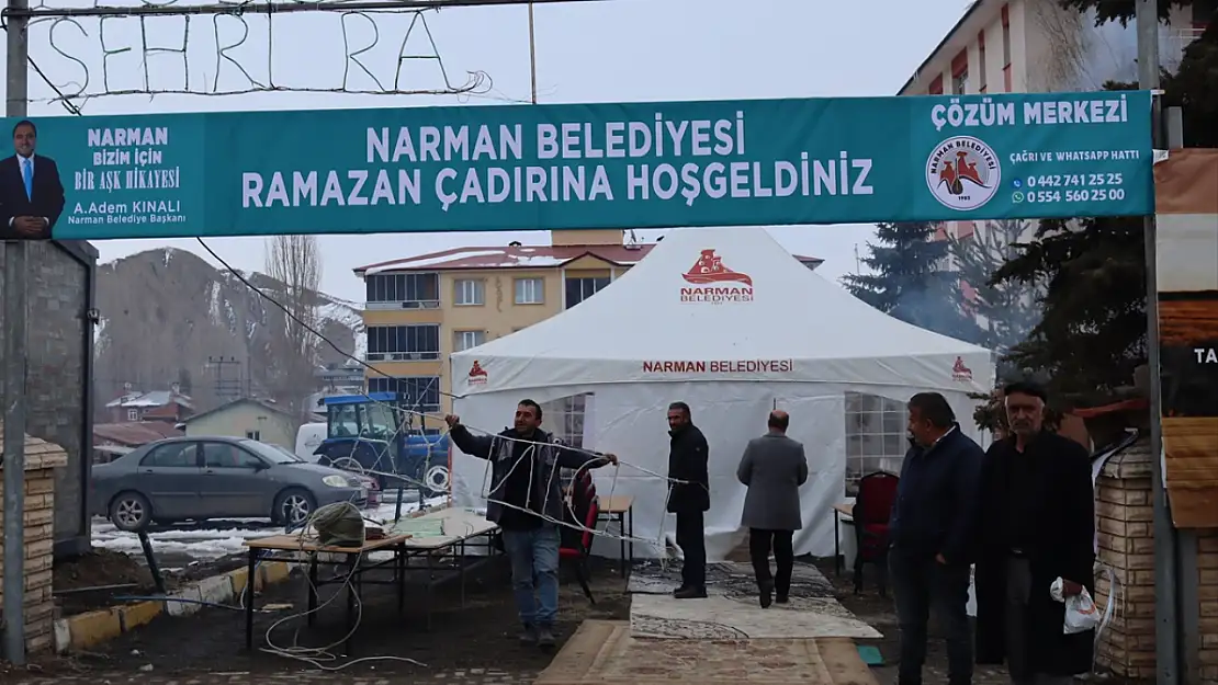 Narman Belediyesi'nden Ramazan ayı boyunca ücretsiz iftar