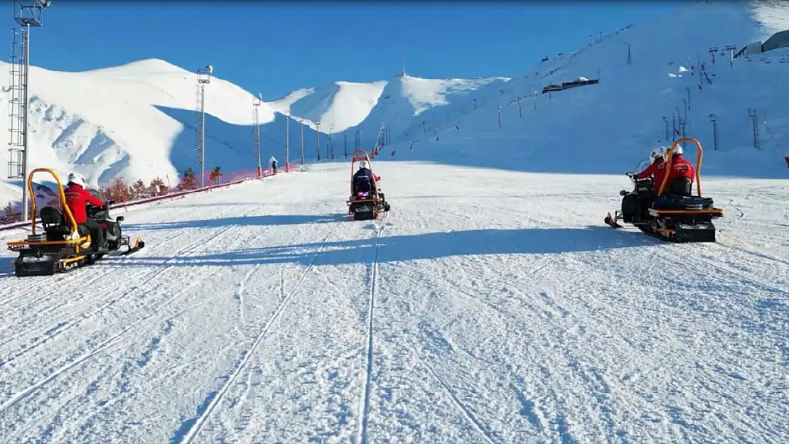 Palandöken'de çığ tehlikesi olan bölgede kayak yapan 14 kişiye ceza