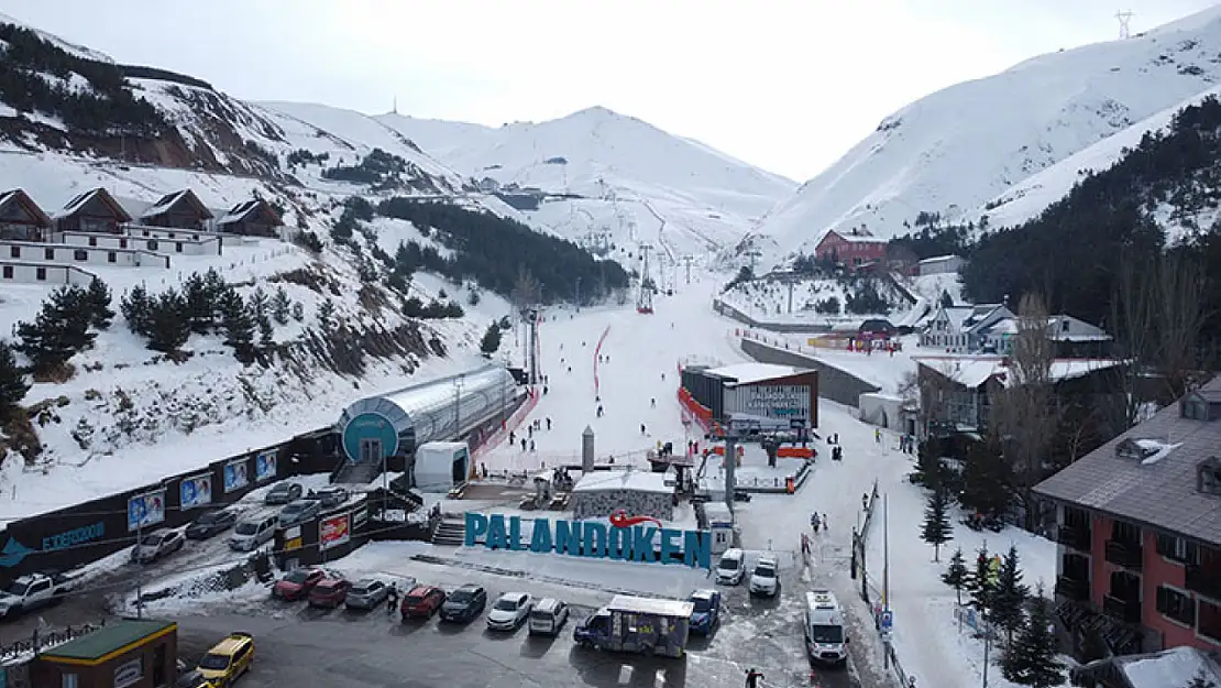 Palandöken, yarıyıl tatilinde kayak tutkunlarını bekliyor