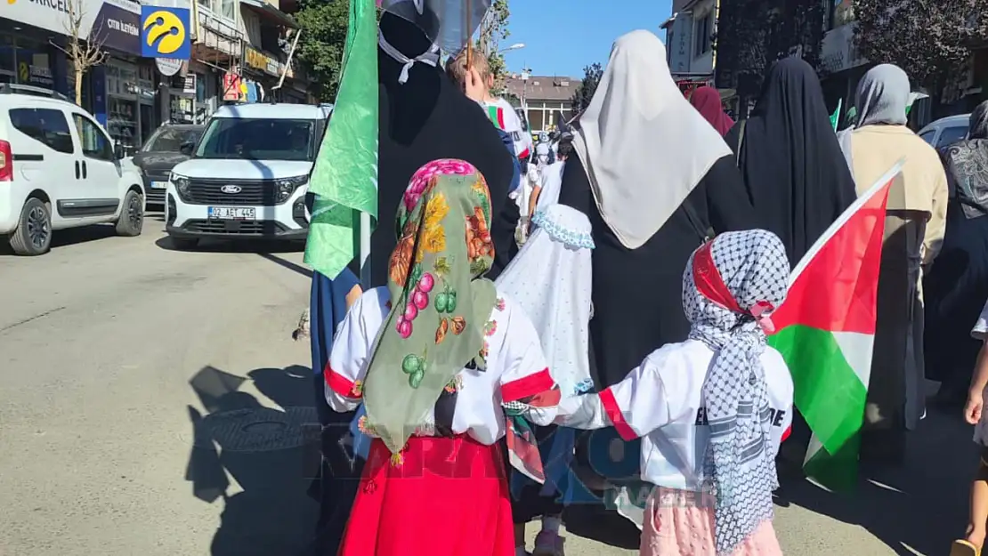 Patnos'ta 'Gazze İçin Yürüyüş' düzenlendi